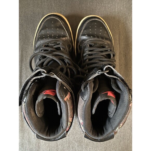 CI2304-001 Nike Air Force 1 High Black Floral Size 9 - Picture 10 of 11